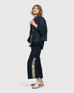 Dallas Cropped Shirt Jacket, Denim