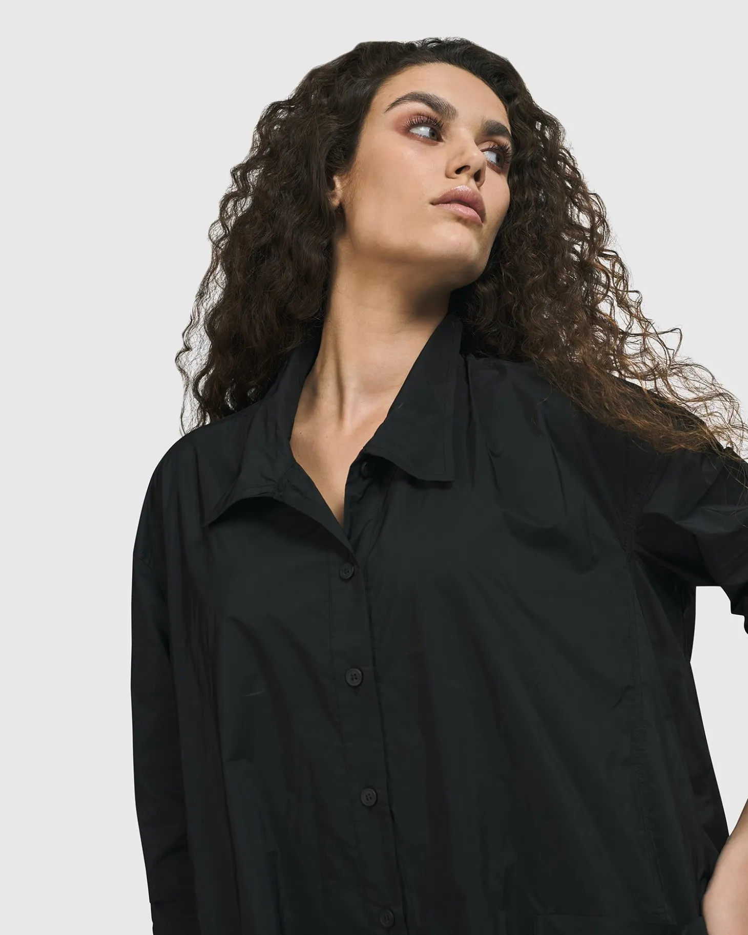 Danica Shirt Jacket, Black