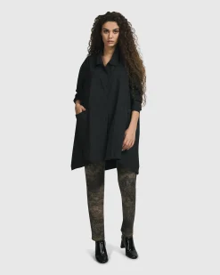 Danica Shirt Jacket, Black