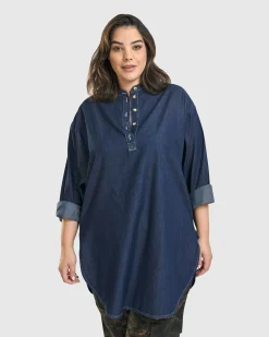 Daniella Tunic Top, Denim