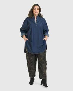 Daniella Tunic Top, Denim