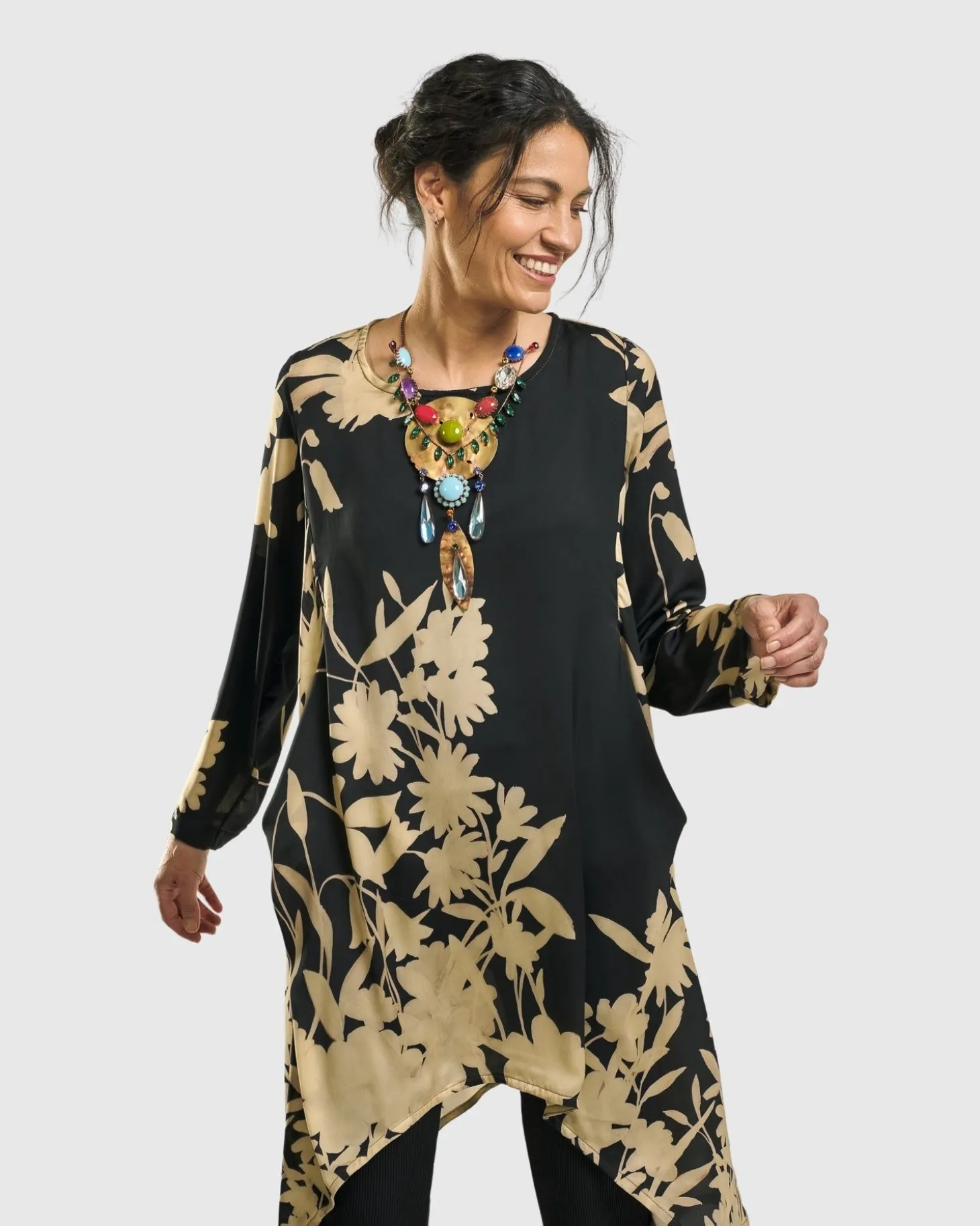 Daylily Tunic Top, Floral
