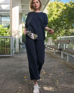 Denver Cropped Pants, Navy