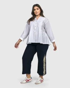 Denver Cropped Pants, Navy