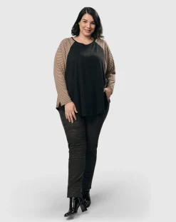 Diamond Iconic Stretch Jeans, Mahogany