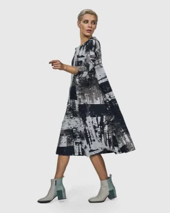 Digi A-Line Dress, Marble