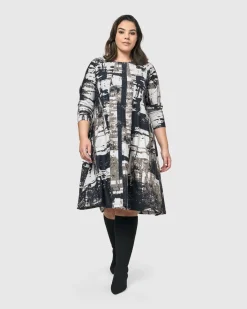 Digi A-Line Dress, Marble