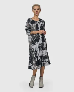 Digi A-Line Dress, Marble