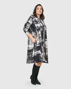 Digi A-Line Dress, Marble