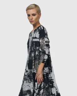 Digi A-Line Dress, Marble