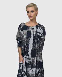Digi A-Line Dress, Marble