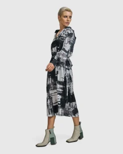 Digi Midi Dress, Marble