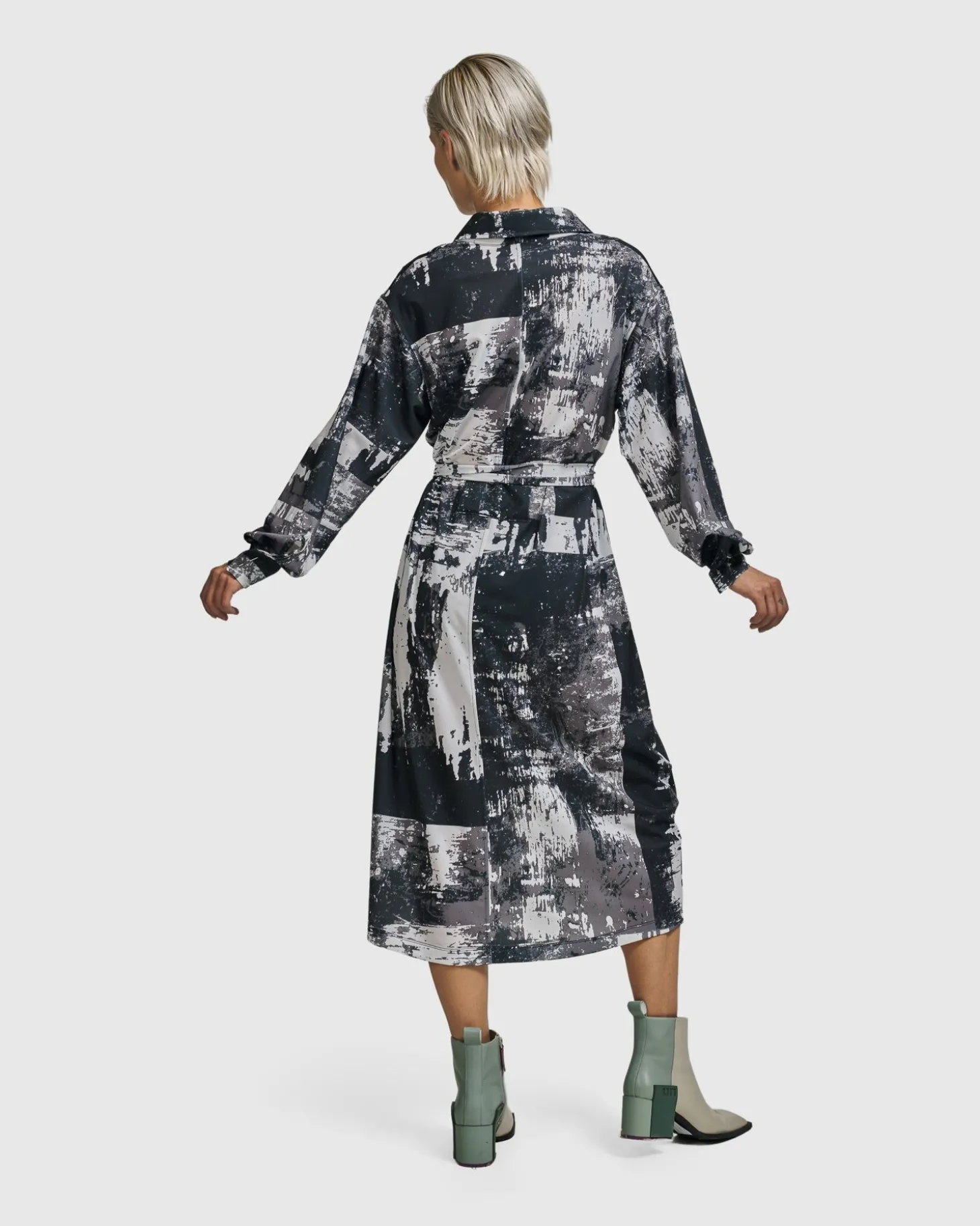Digi Midi Dress, Marble