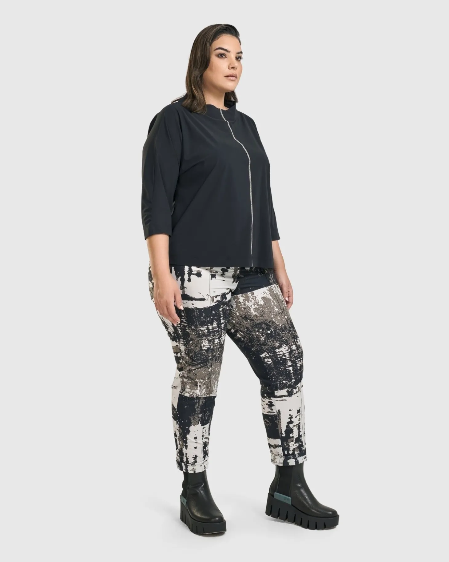 Digi Slim Pants, Marble