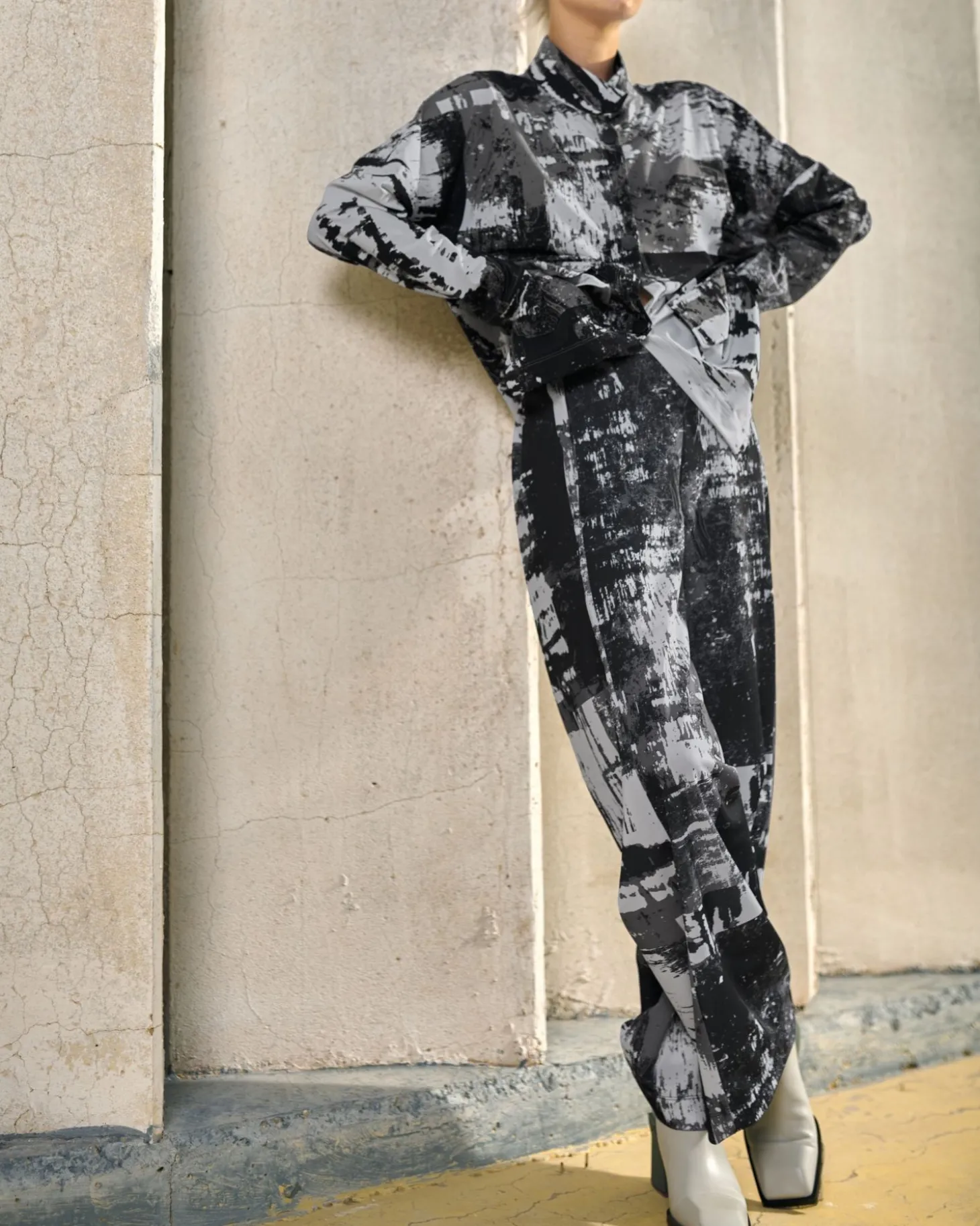 Digi Straight Leg Pants, Marble