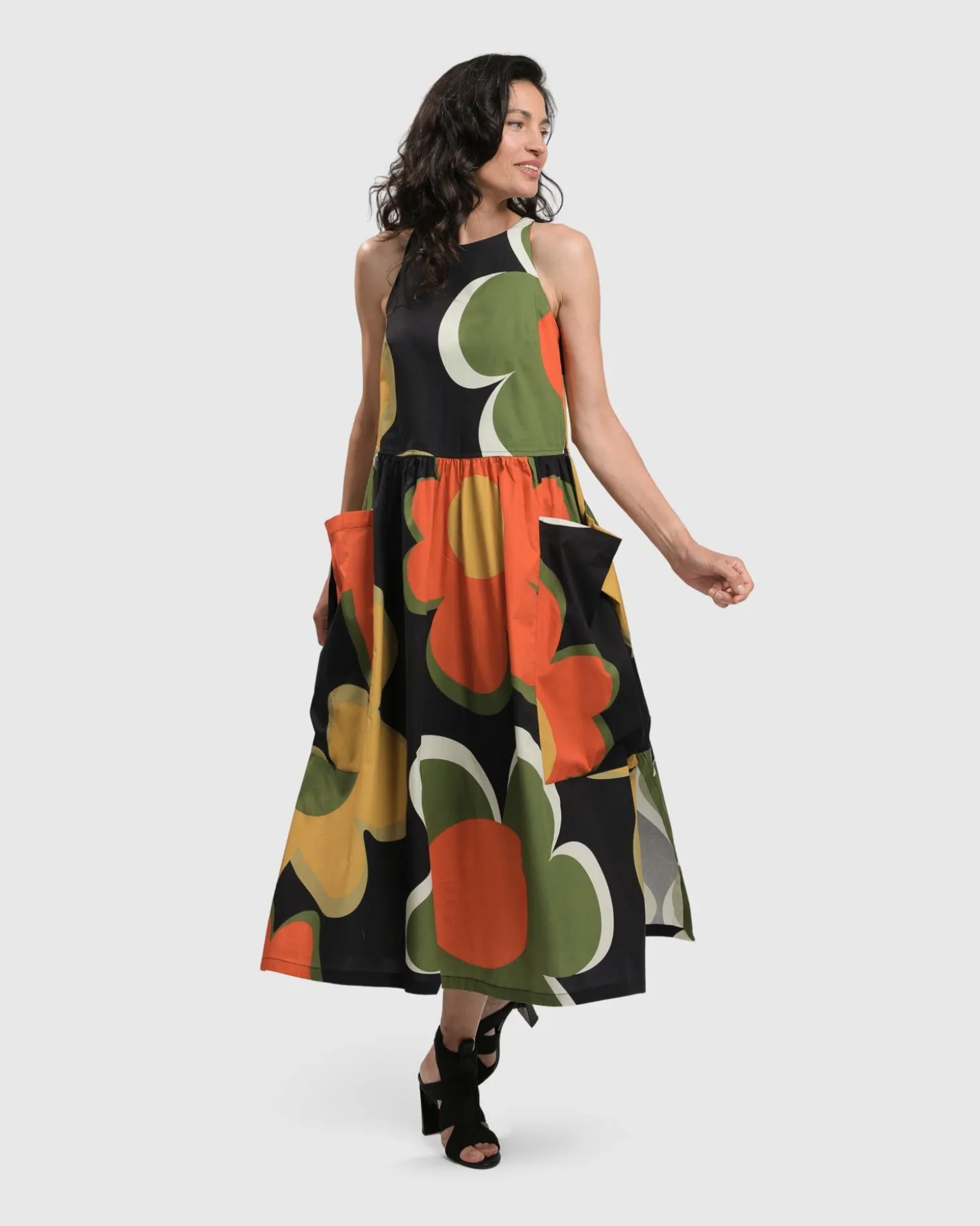 Dina Sleeveless Maxi Dress, Floral