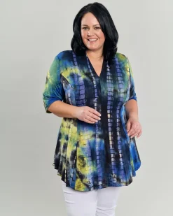 Dreamy V-Neck Top, Tie Dye