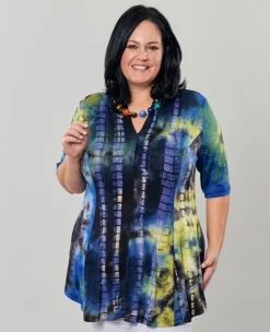 Dreamy V-Neck Top, Tie Dye