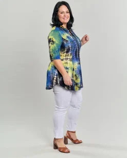 Dreamy V-Neck Top, Tie Dye