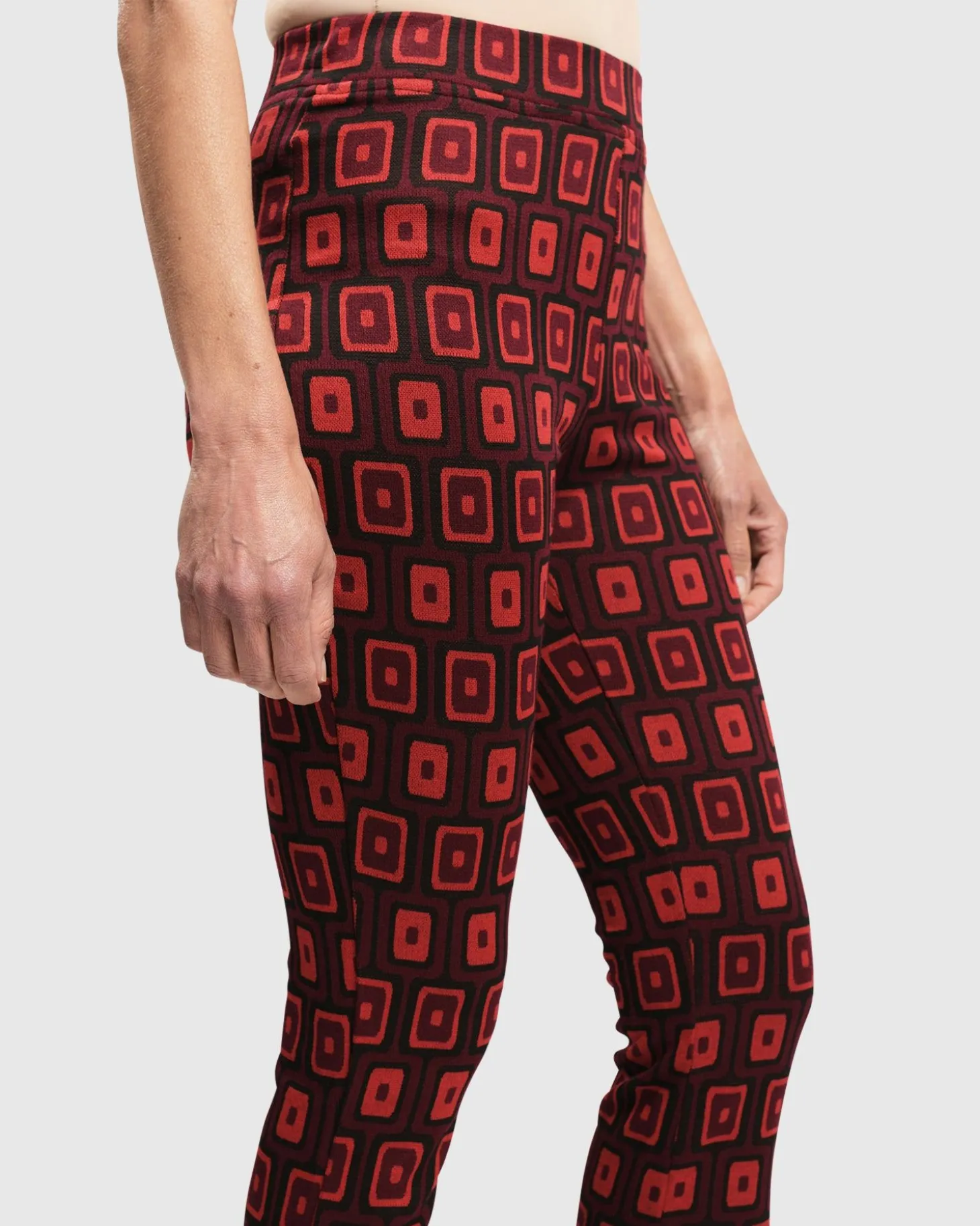 Dynamite Days Bell Bottom Pants, Red