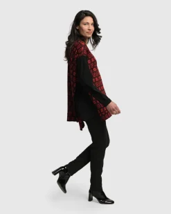 Dynamite Days Swing Tunic Top, Red