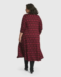 Dynamite Shirt Dress, Red