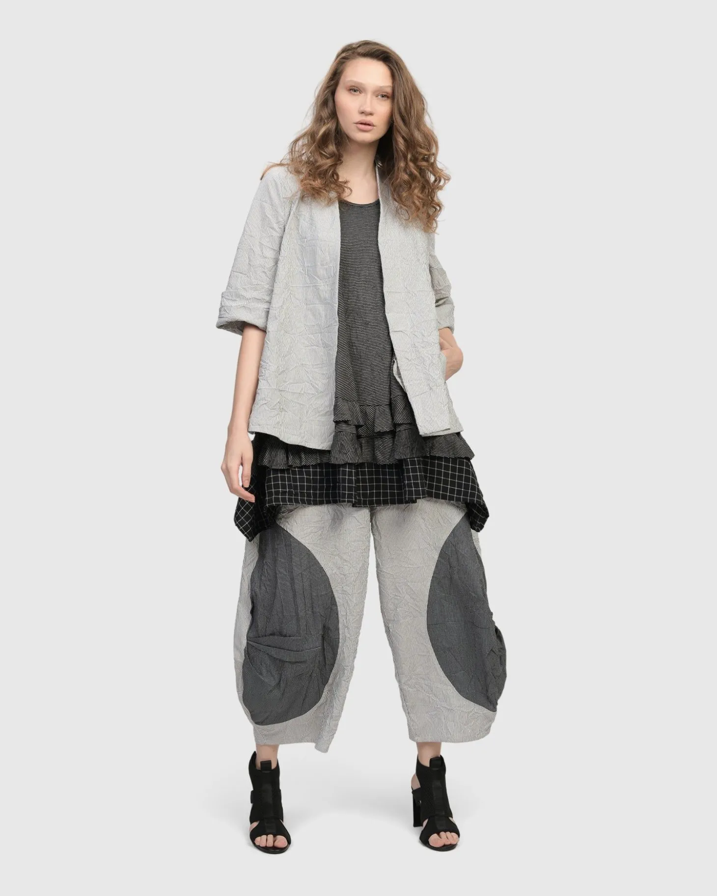 Electra Woven Jacket, Stripes