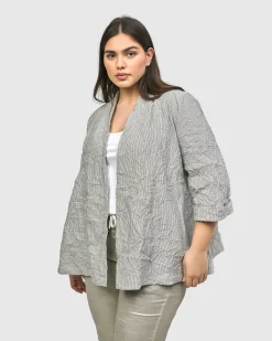 Electra Woven Jacket, Stripes