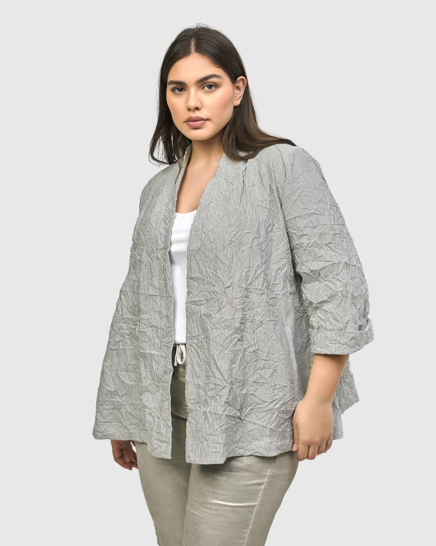 Electra Woven Jacket, Stripes