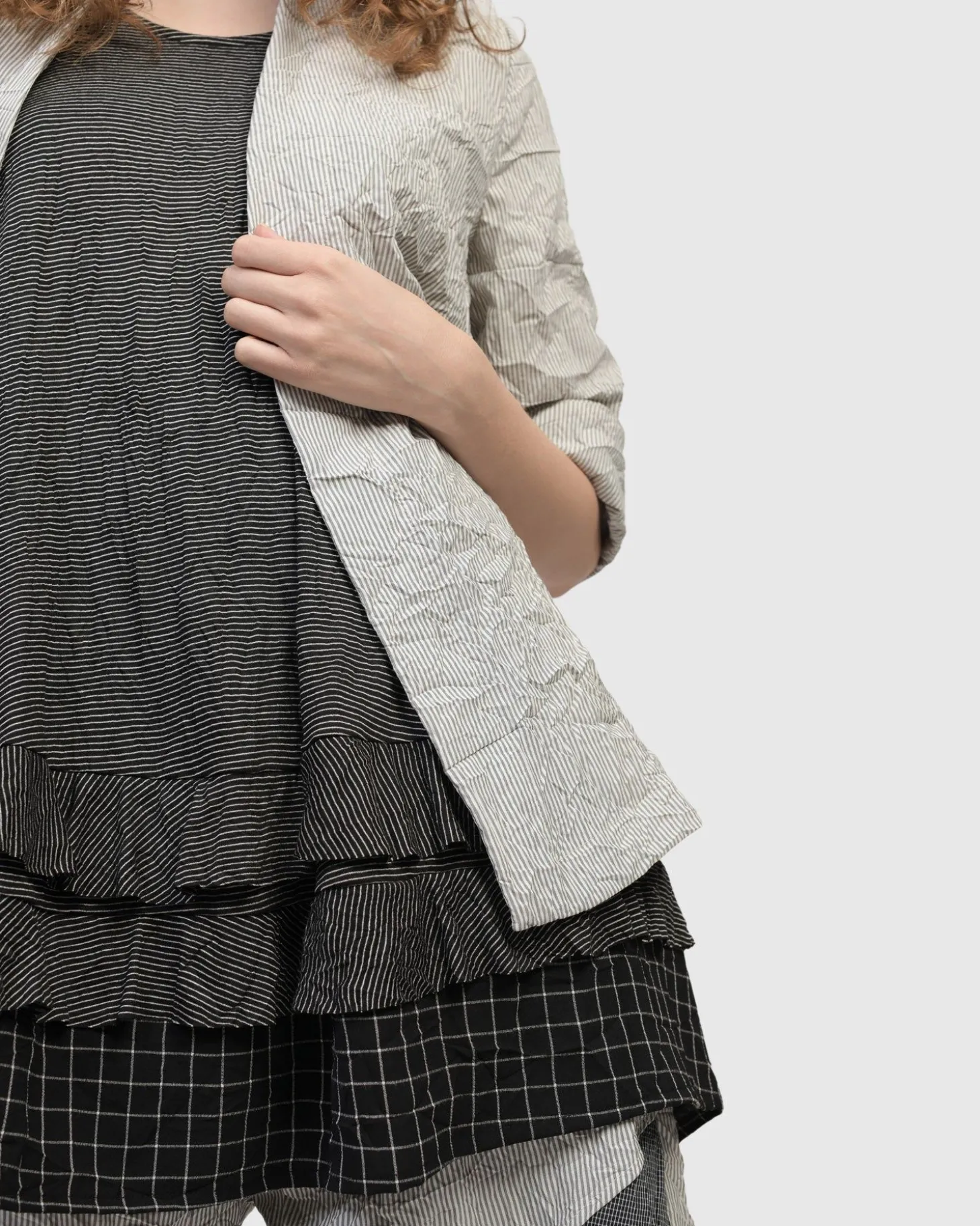 Electra Woven Jacket, Stripes