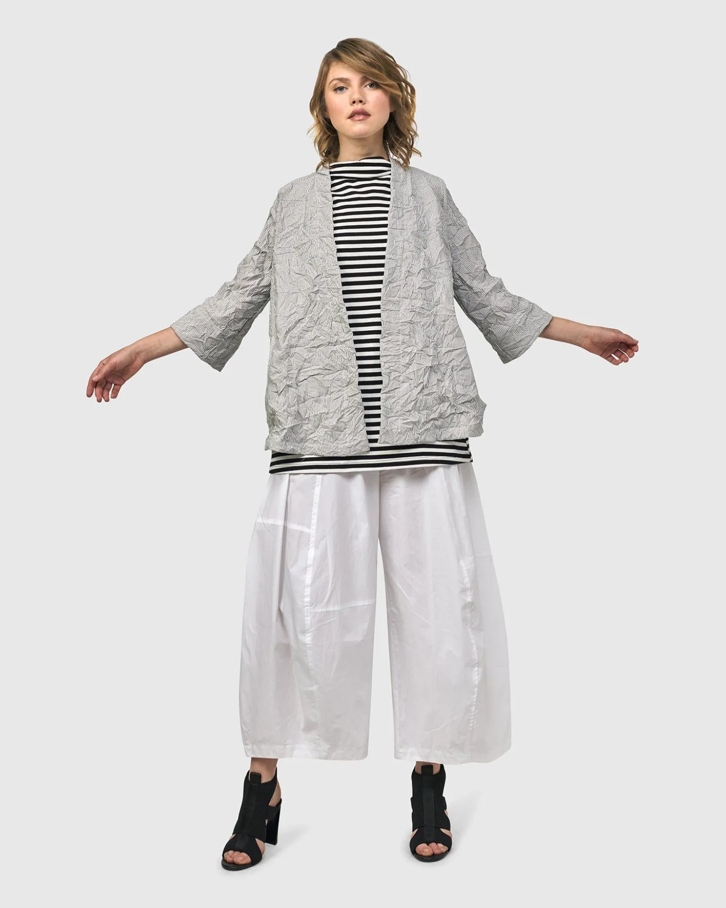 Electra Woven Jacket, Stripes