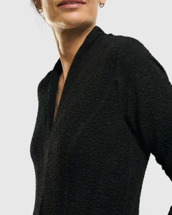 Elvira Cocoon Dress, Black