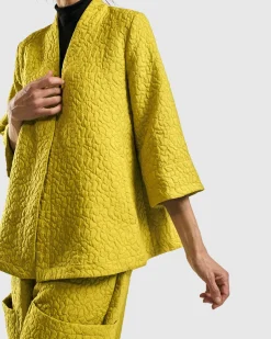 Empress A-Line Jacket, Yellow