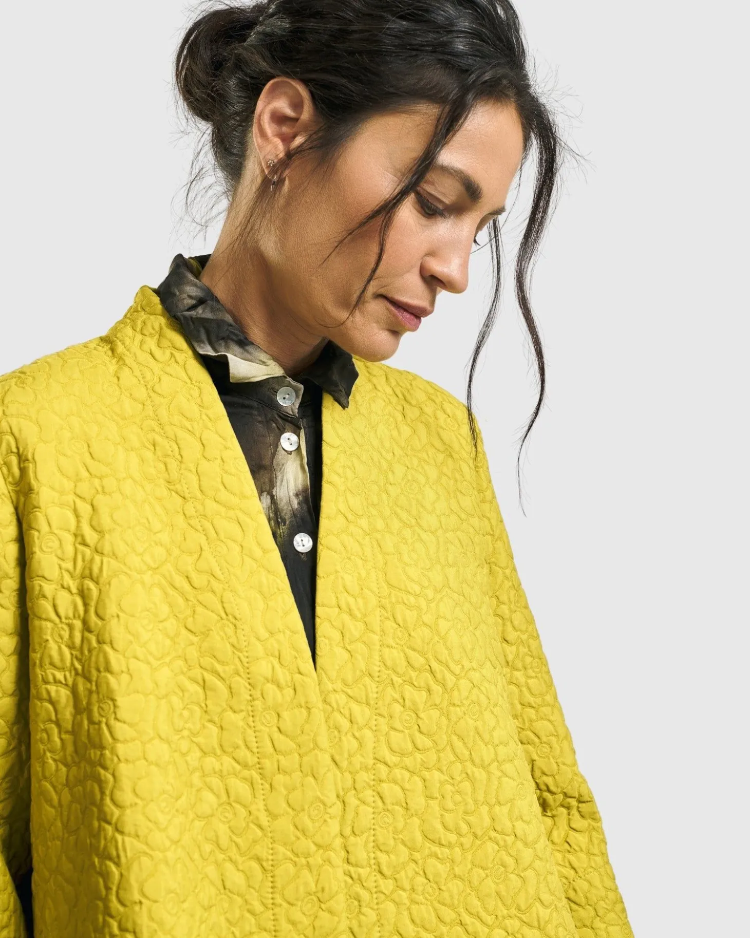 Empress A-Line Jacket, Yellow