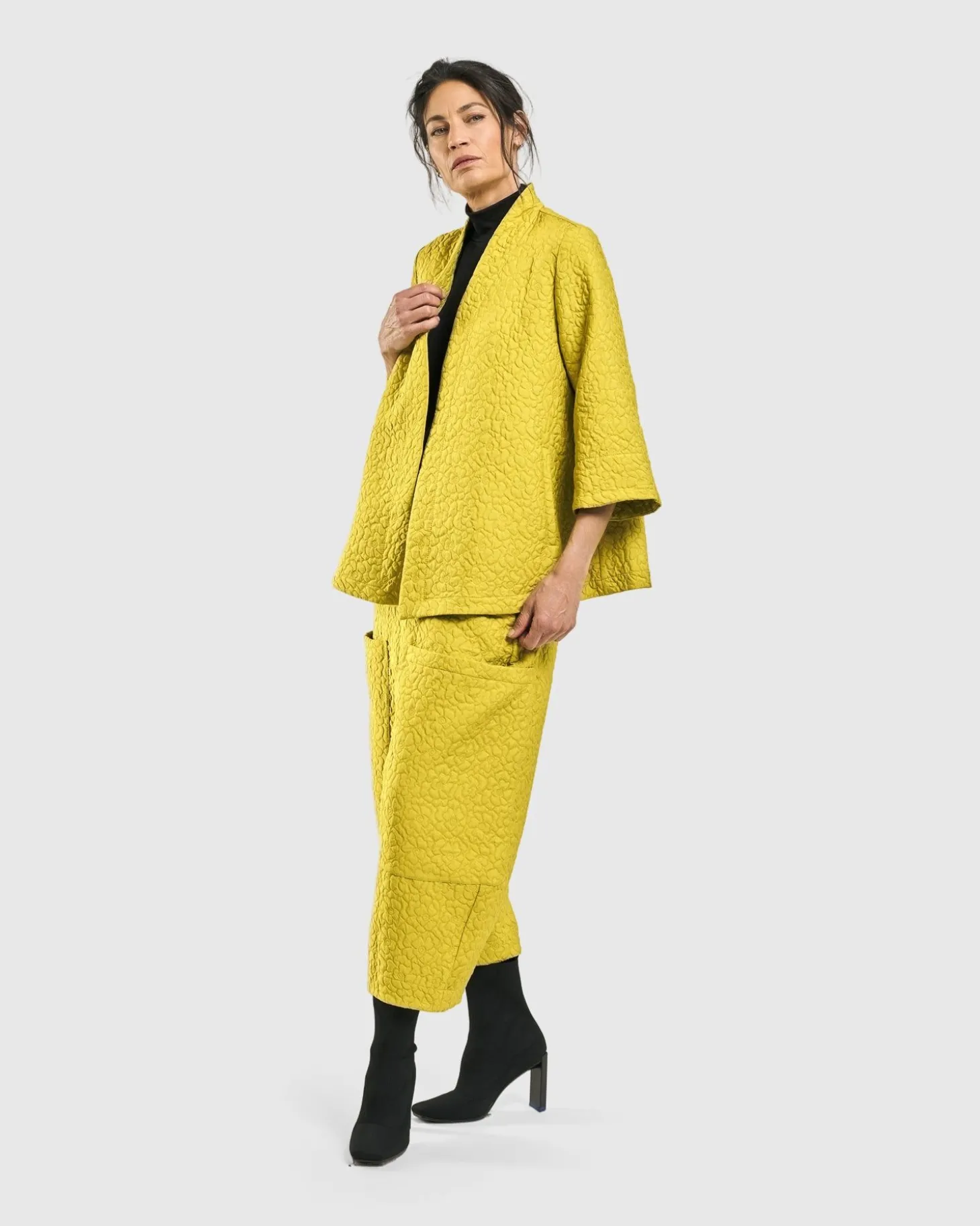 Empress A-Line Jacket, Yellow
