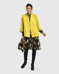 Empress A-Line Jacket, Yellow