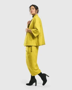 Empress A-Line Jacket, Yellow