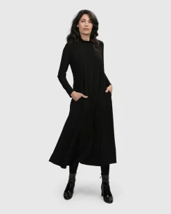 Essential A Line Dress, Black