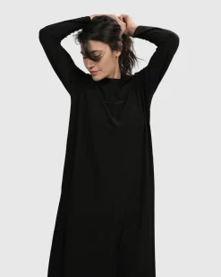 Essential A Line Dress, Black