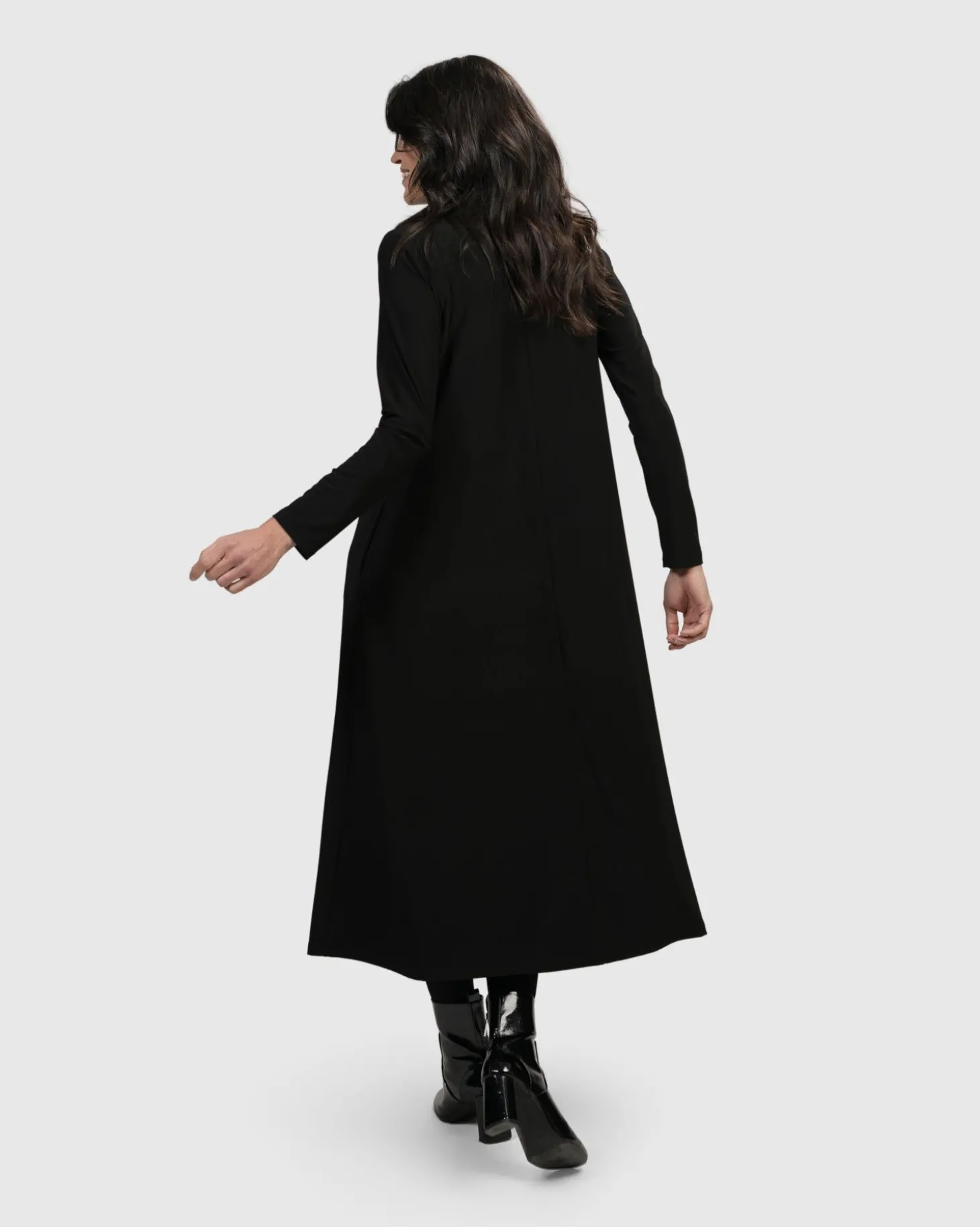 Essential A Line Dress, Black