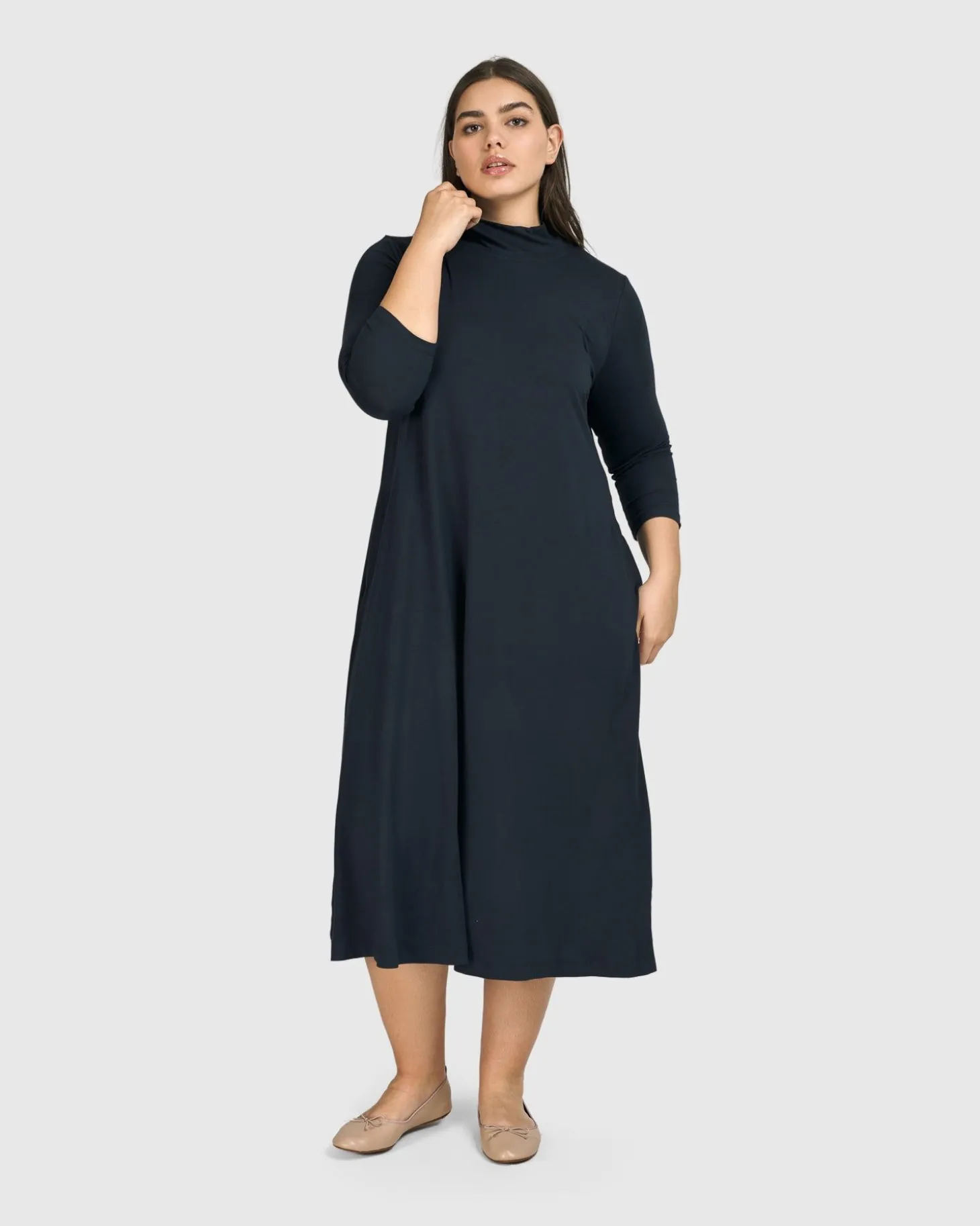 Essential A-Line Dress, Ocean