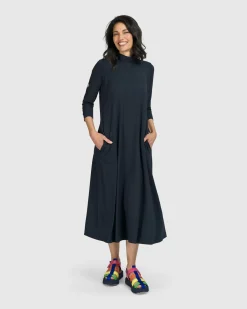 Essential A-Line Dress, Ocean