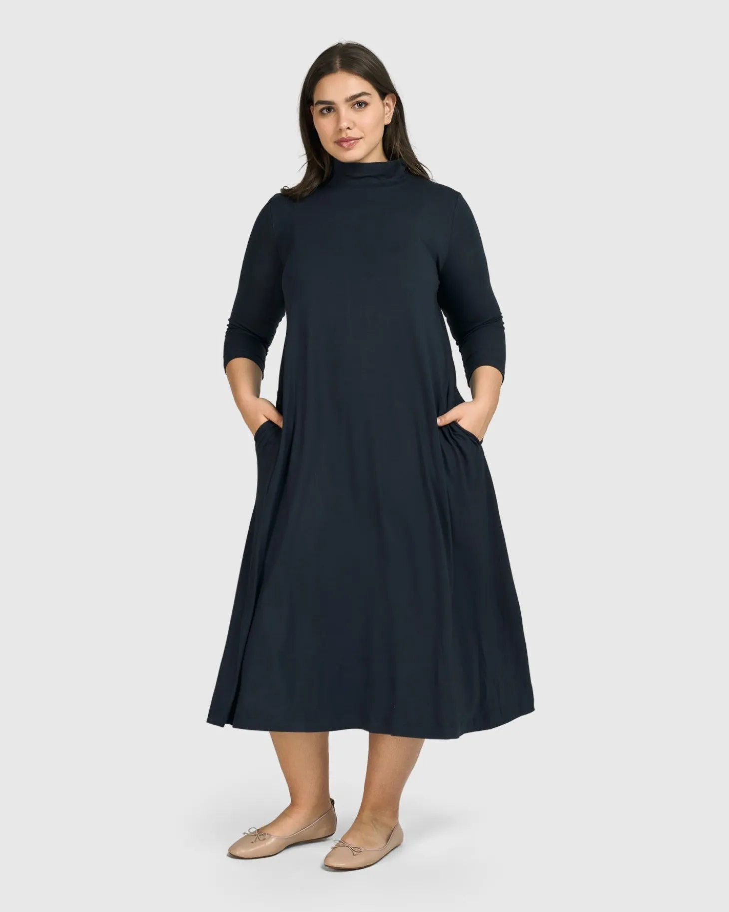 Essential A-Line Dress, Ocean