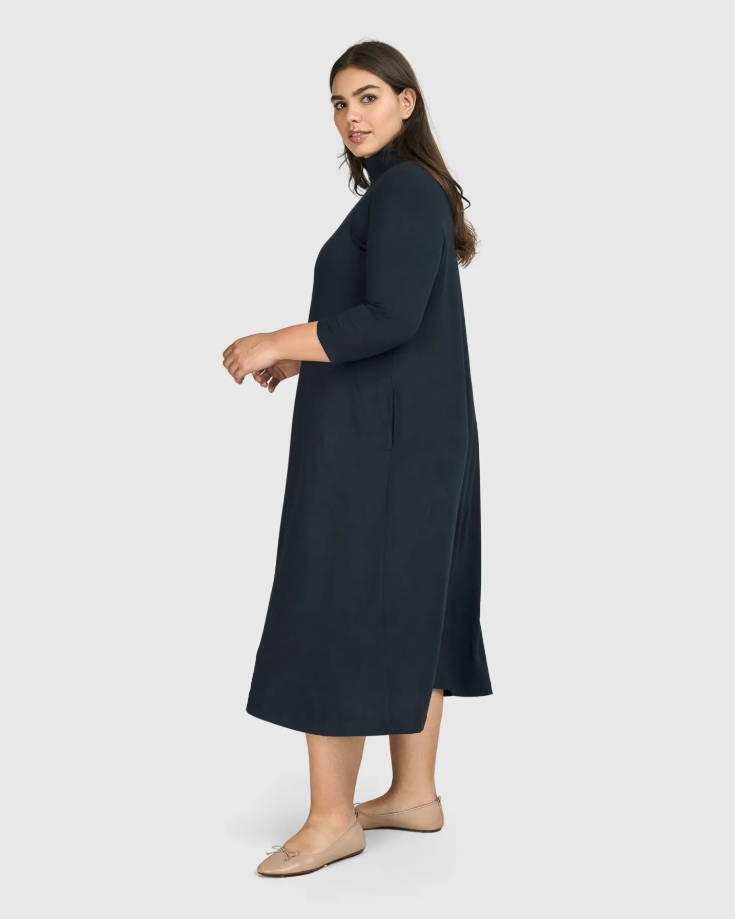 Essential A-Line Dress, Ocean
