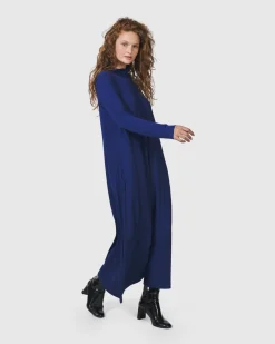 Essential A-Line Dress, Royal Blue