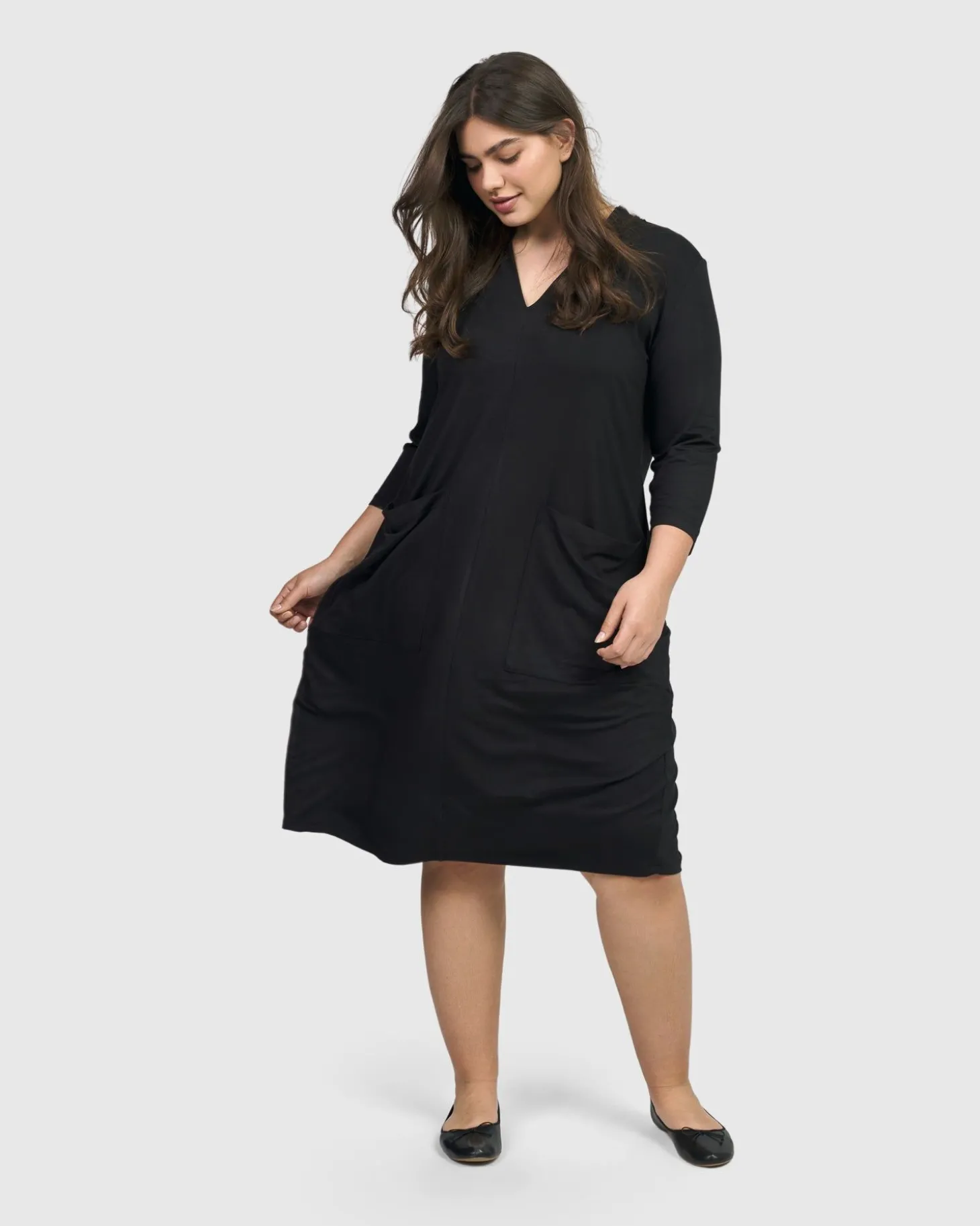 Essential Cargo Dress, Black