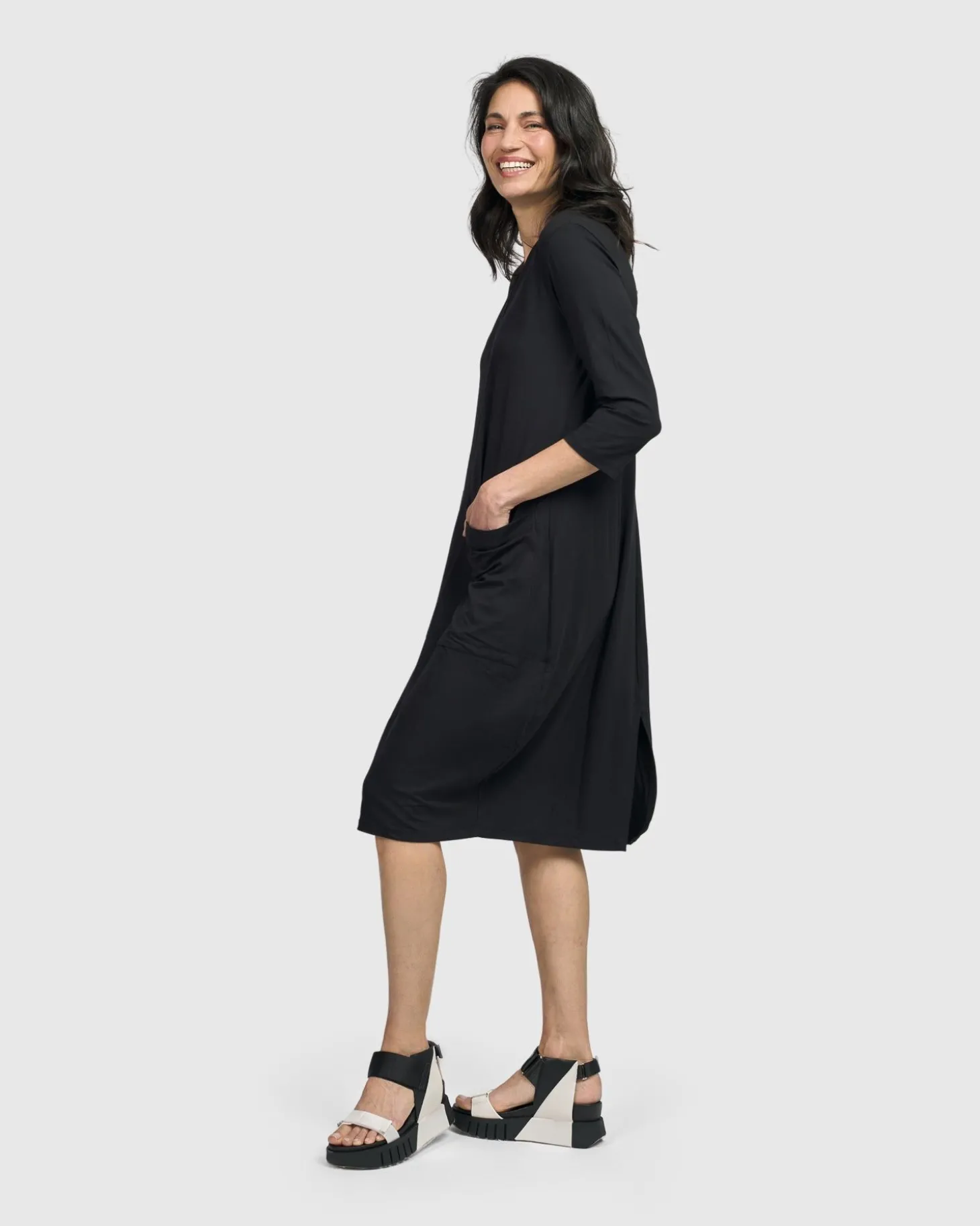 Essential Cargo Dress, Black