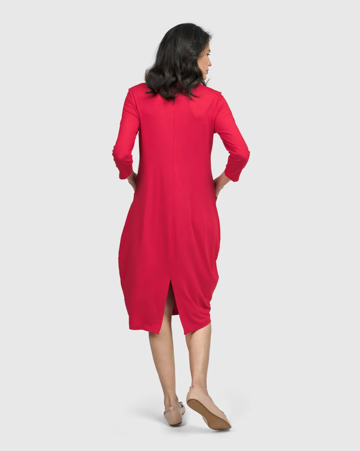 Essential Cargo Dress, Red Rose