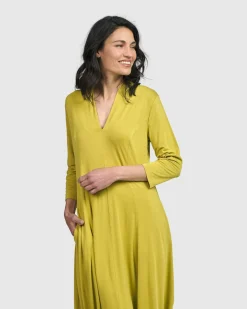 Essential Cocoon Dress, Lime