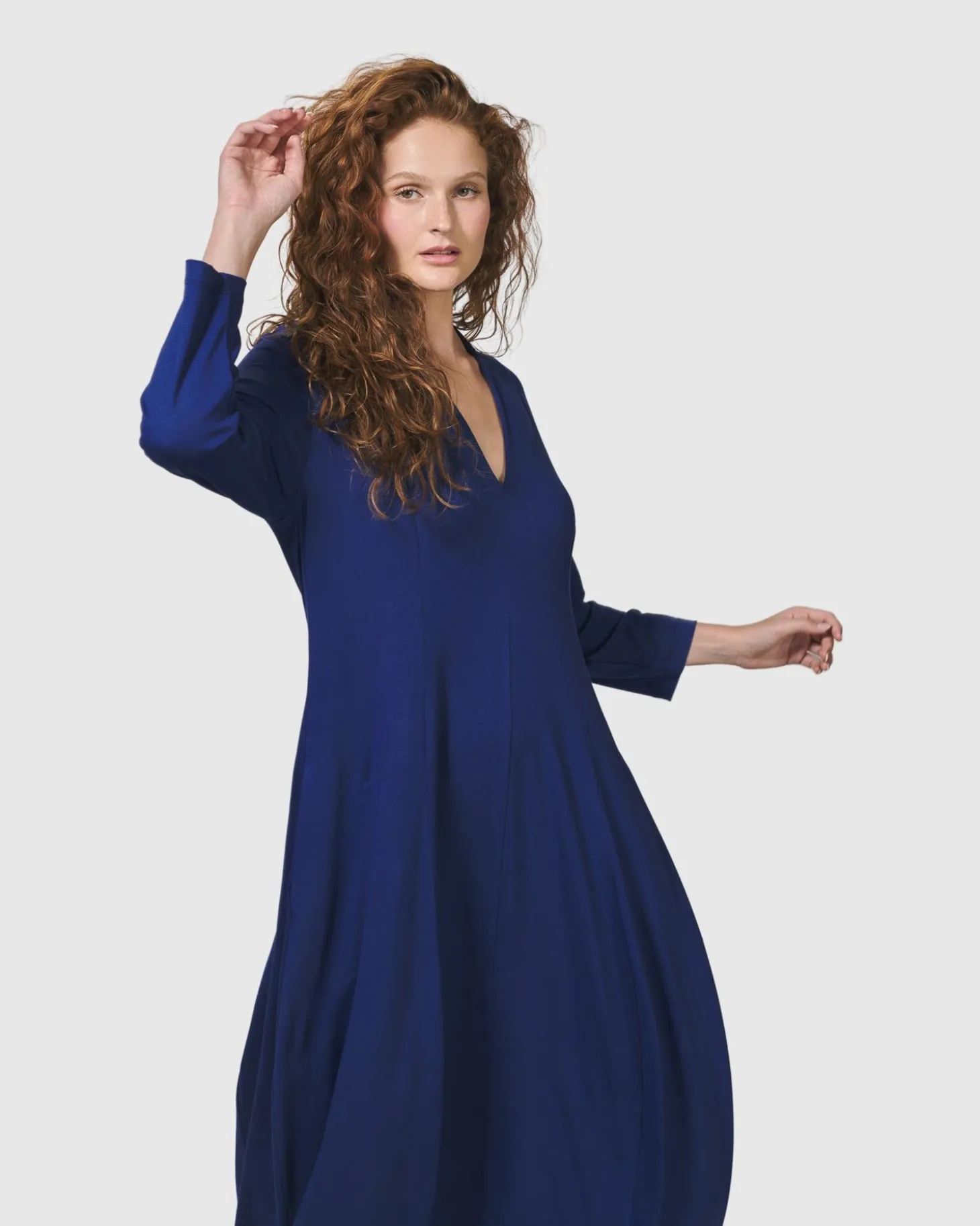Essential Cocoon Dress, Royal Blue